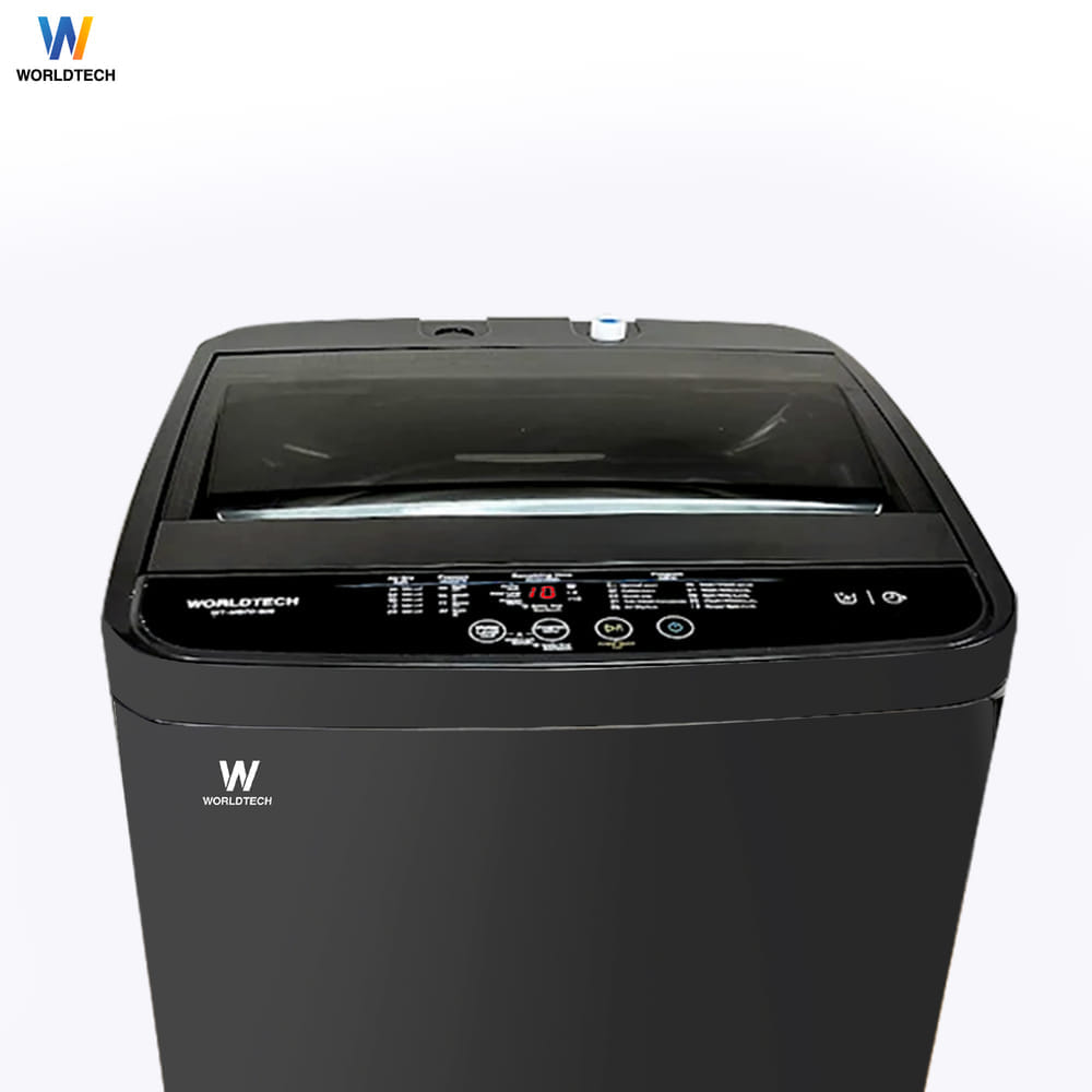 เครื่องซักผ้าฝาบน WORLDTECH รุ่น WT-MB70-600 ขนาด 7 KG. สีเทา-ดำ